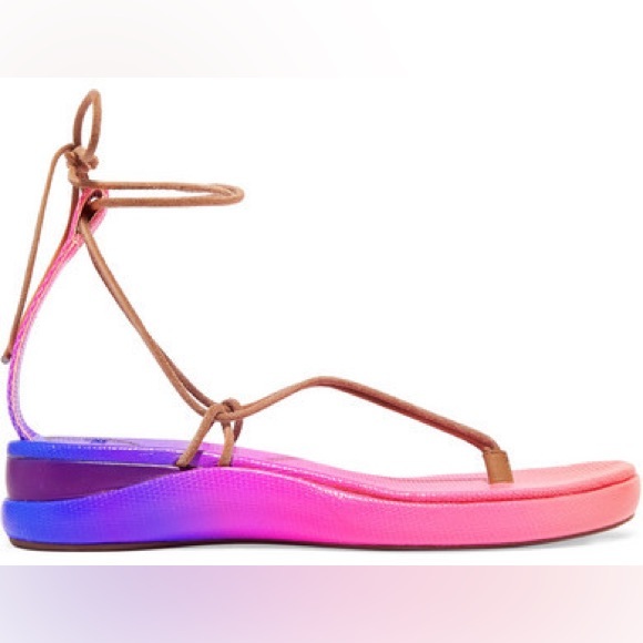 Chloé WaveDegrade Leather Sandals - Picture 2 of 5